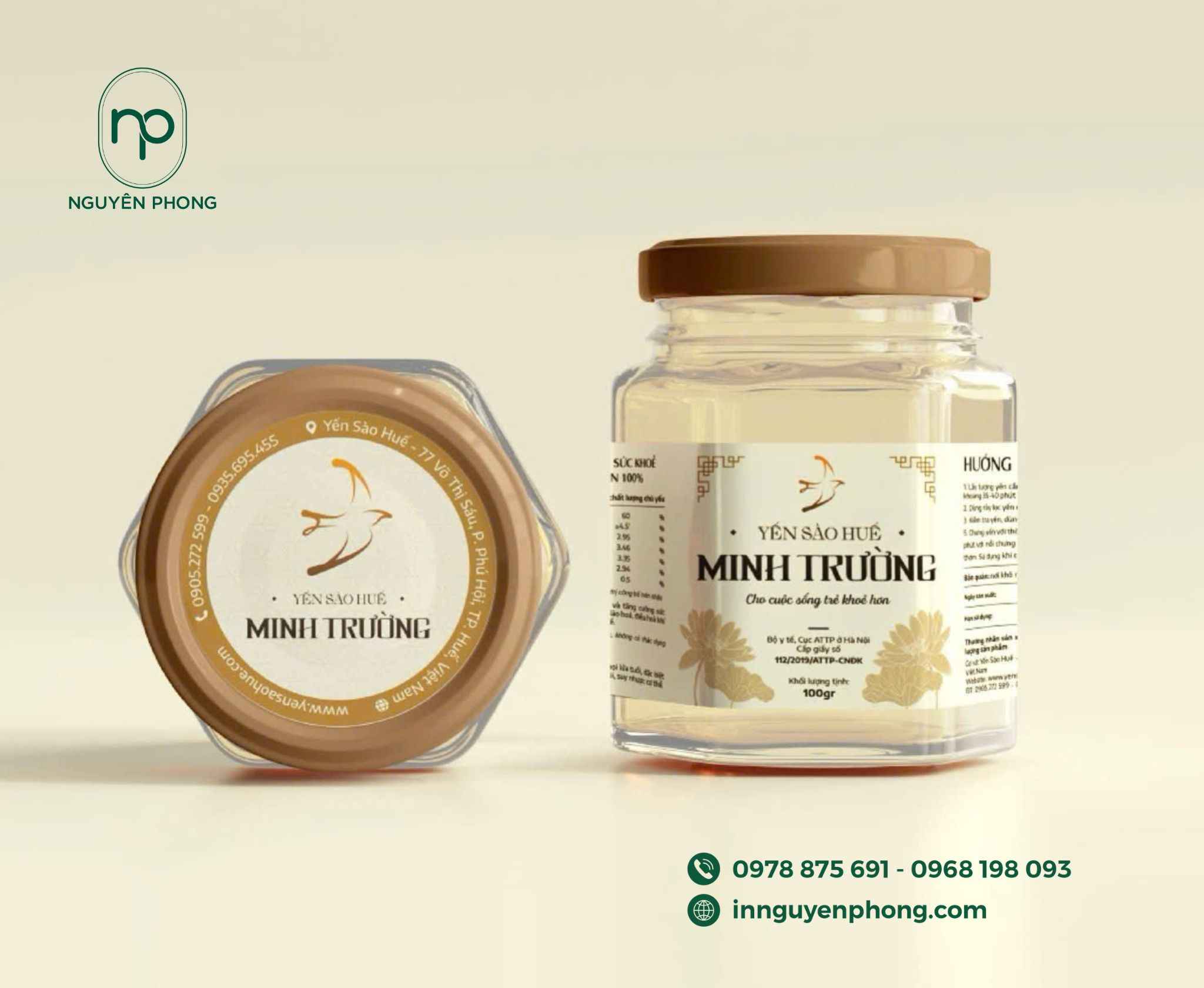 Mẫu sticker yến sào 